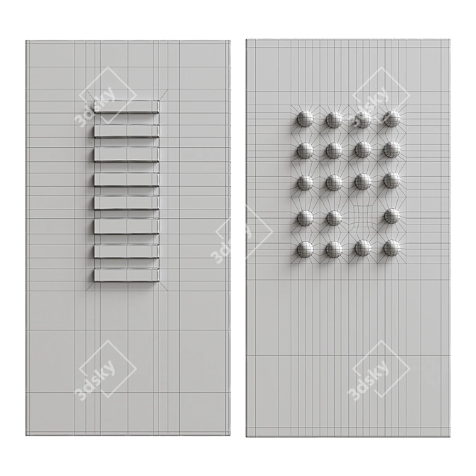 3DArt Relief Sculpture Model Set 3D model image 5