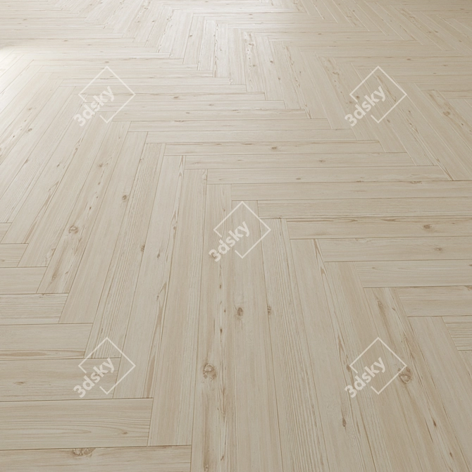 Premium Oak Floor Texture Set 3D model image 2