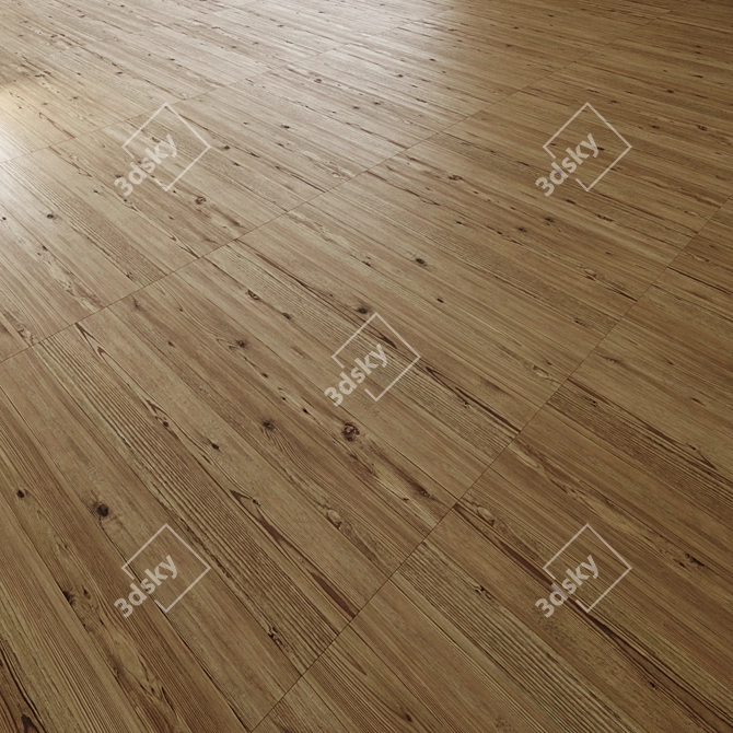 Premium Oak Floor Texture Set 3D model image 5