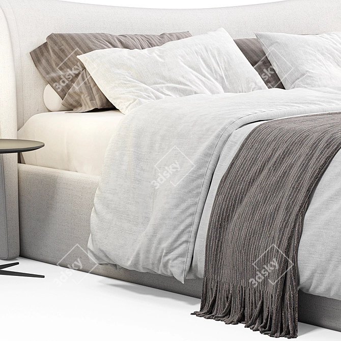 Modern Elegance: Pianca Embrace Bed 3D model image 6