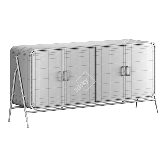 Mallund Cosmorelax Oak Sideboard 3D model image 5