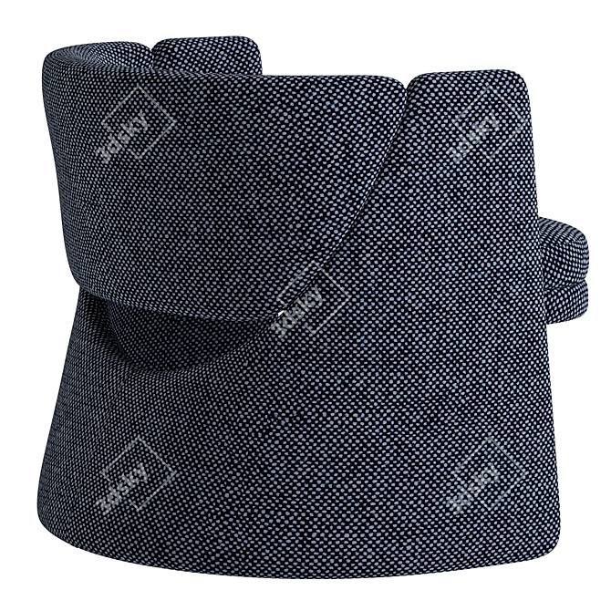Modern Cursa Lounge Chair 3D model image 3