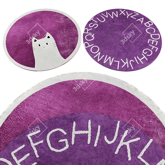 Kids Rug Collection 435 3D model image 2