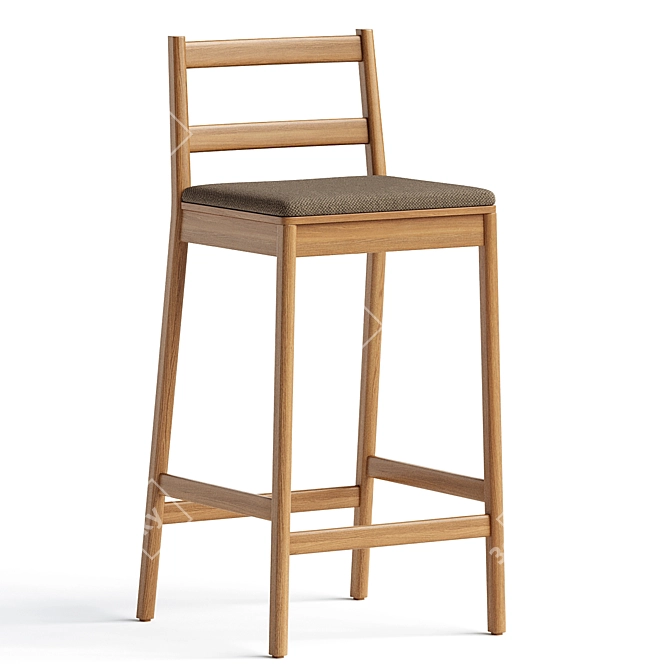 Elegant Julie Stool Emilio Nanni 3D model image 1