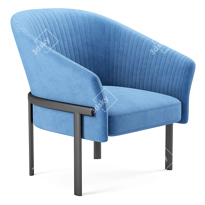 Valmy Armchair 3D Model Mesh 3D model image 2