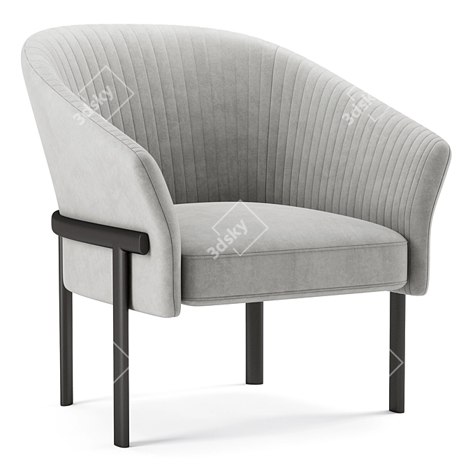 Valmy Armchair 3D Model Mesh 3D model image 4