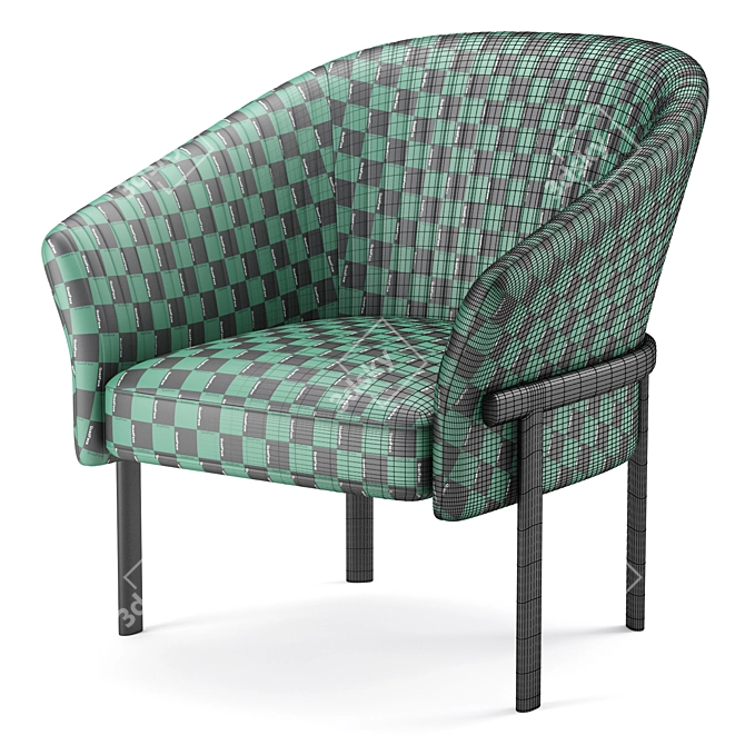 Valmy Armchair 3D Model Mesh 3D model image 7