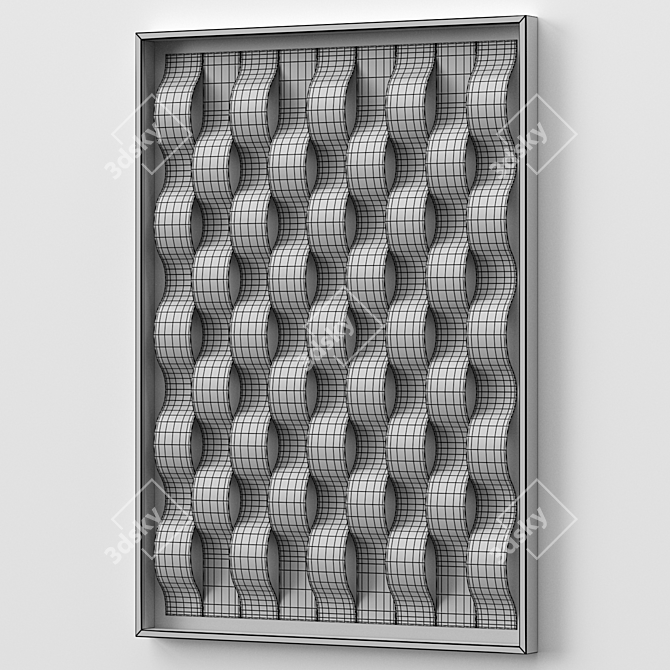 Scandinavian Arcs Wall Decor 3D model image 3