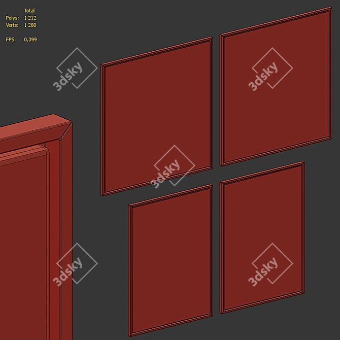 Simone Polk Art Collection 3D model image 13