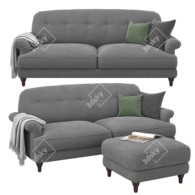 Essboda 2-Seat Sofa Set 3D model image 1