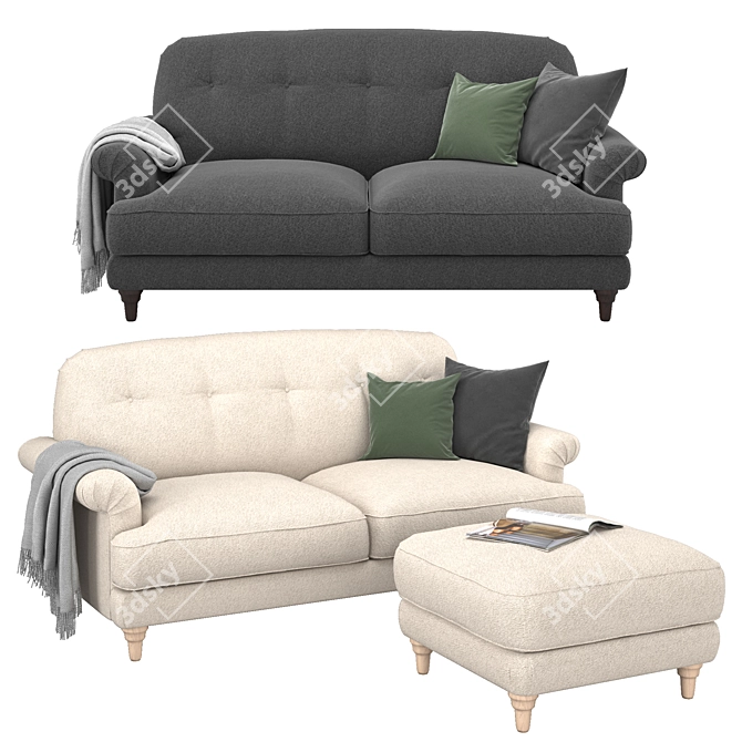 Essboda 2-Seat Sofa Set 3D model image 3