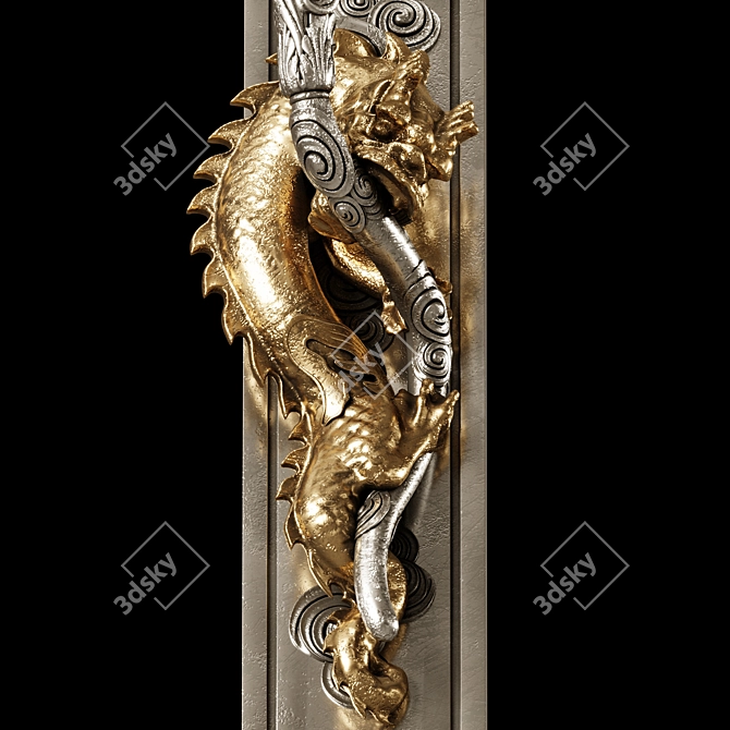 Dragon Wall Light Fixture - 5 3D model image 3