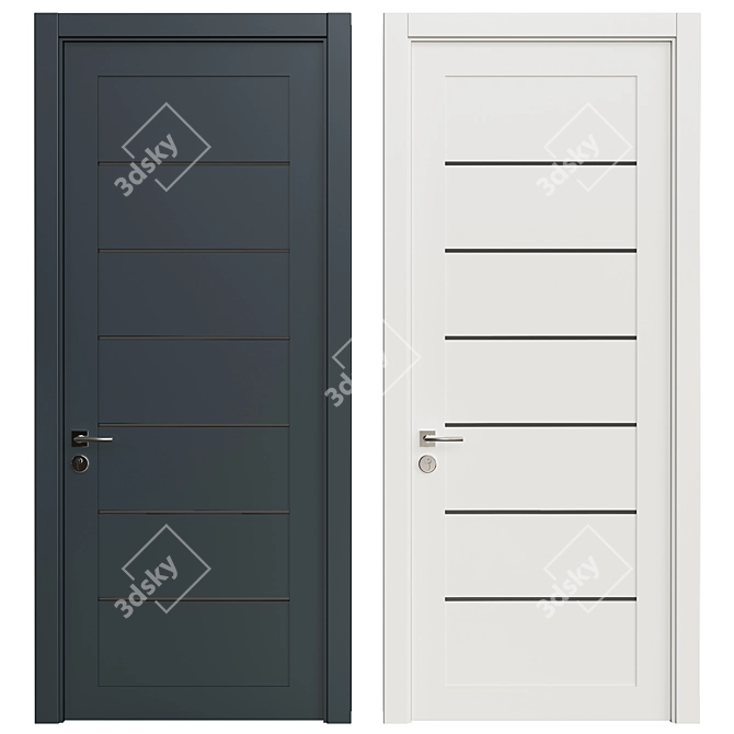 Modern 3D Model Door 205 3D model image 1