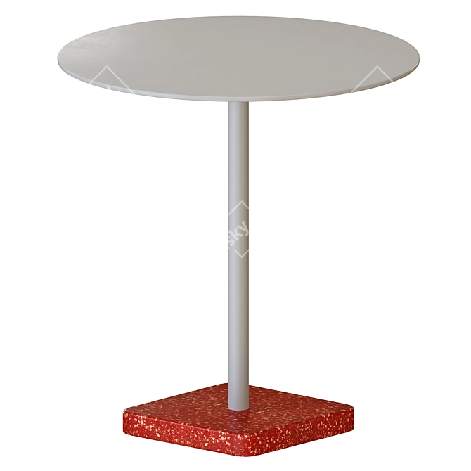 Modern Terrazzo Table 3D Model 3D model image 4