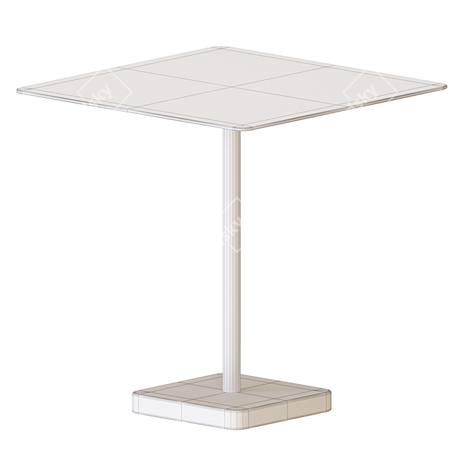 Modern Terrazzo Table 3D Model 3D model image 6