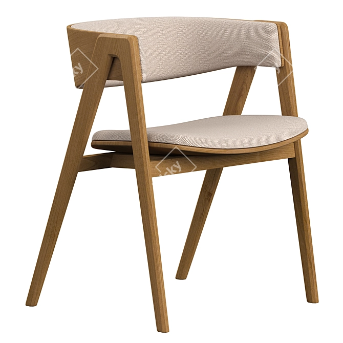 Modern Elegant Gala V Chair 3D model image 2