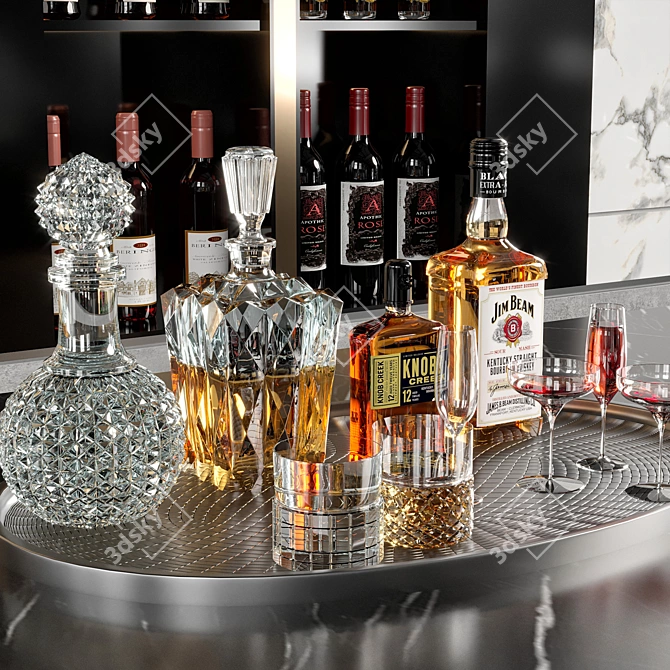 Luxury Bar Furniture Collection 3D model image 3