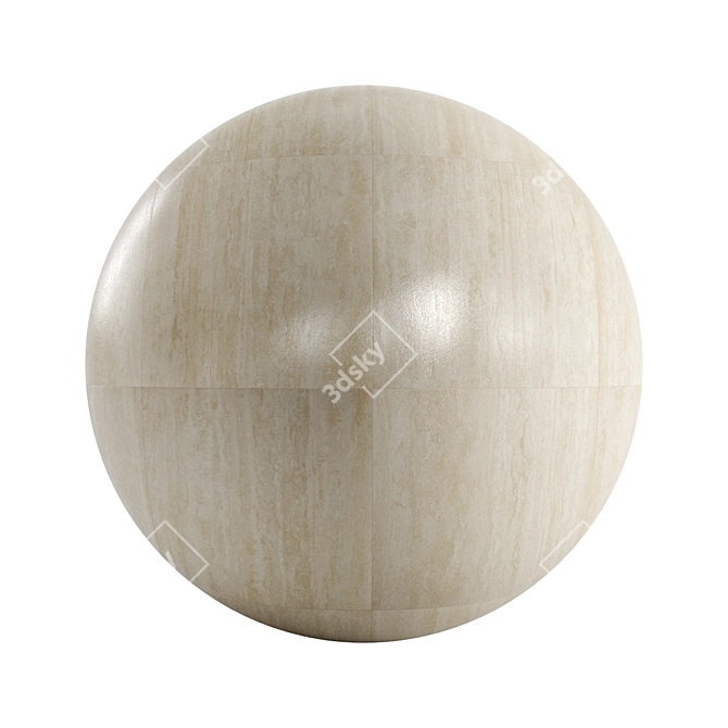 Travertino Prestige Tiles Collection 3D model image 5