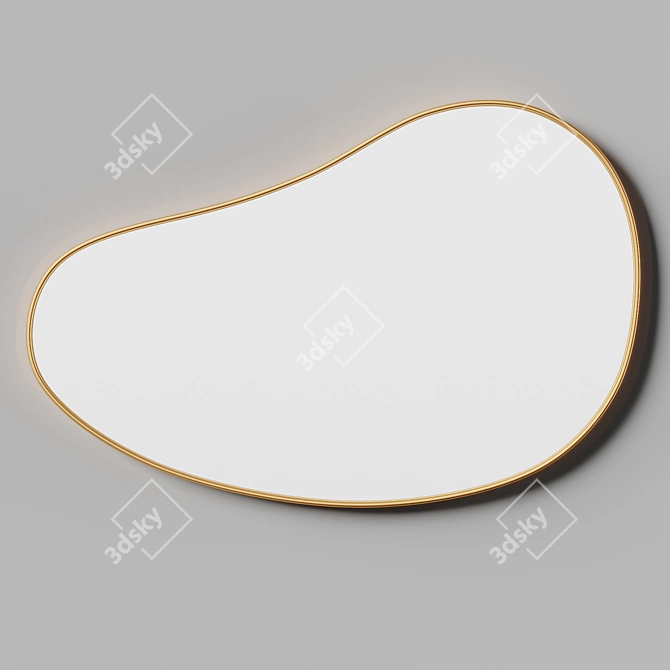 Umbra Hubba Pebble Wall Mirror 3D model image 2
