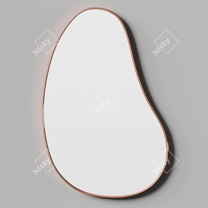Umbra Hubba Pebble Wall Mirror 3D model image 3