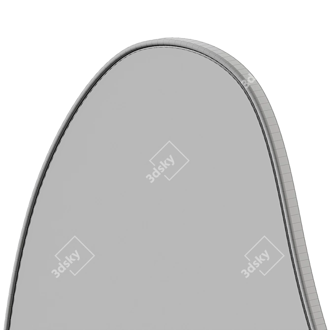 Umbra Hubba Pebble Wall Mirror 3D model image 6