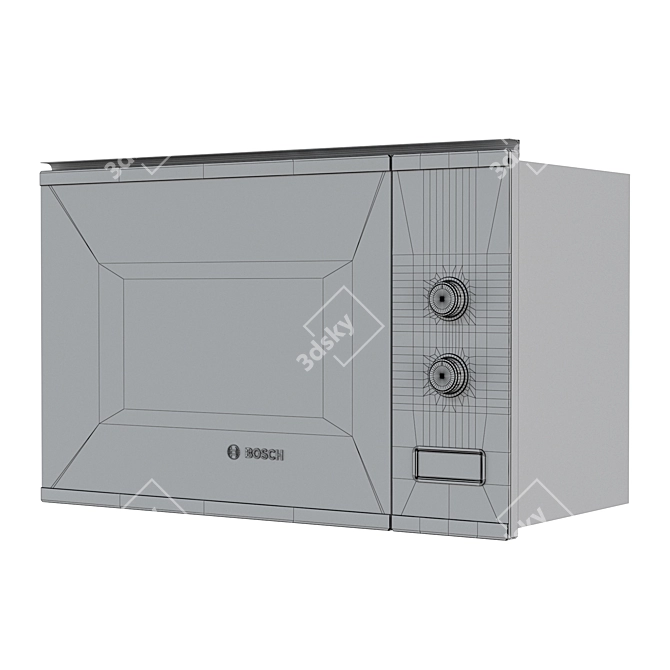 Bosch Serie 4 Built-In Microwave 3D model image 6