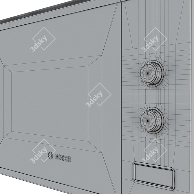 Bosch Serie 4 Built-In Microwave 3D model image 7