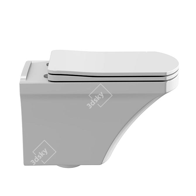 STWORKI Хальмстад Suspended Toilet Set 3D model image 3