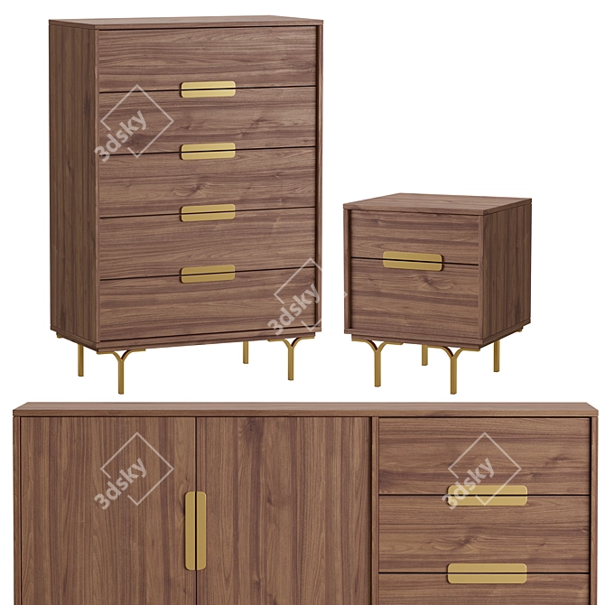 Luxury Libiam Furniture Collection 3D model image 1