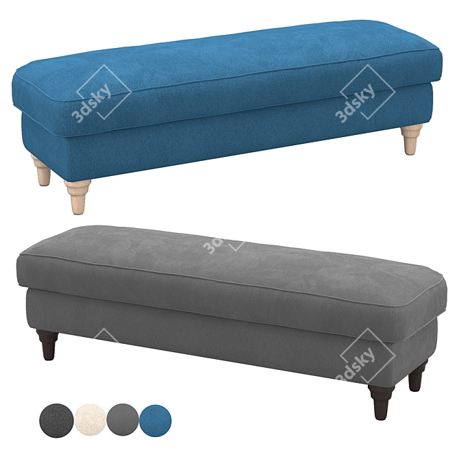 IKEA ESSEBODA Bench 4 Colors 3D model image 1