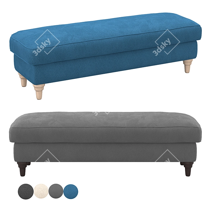 IKEA ESSEBODA Bench 4 Colors 3D model image 4