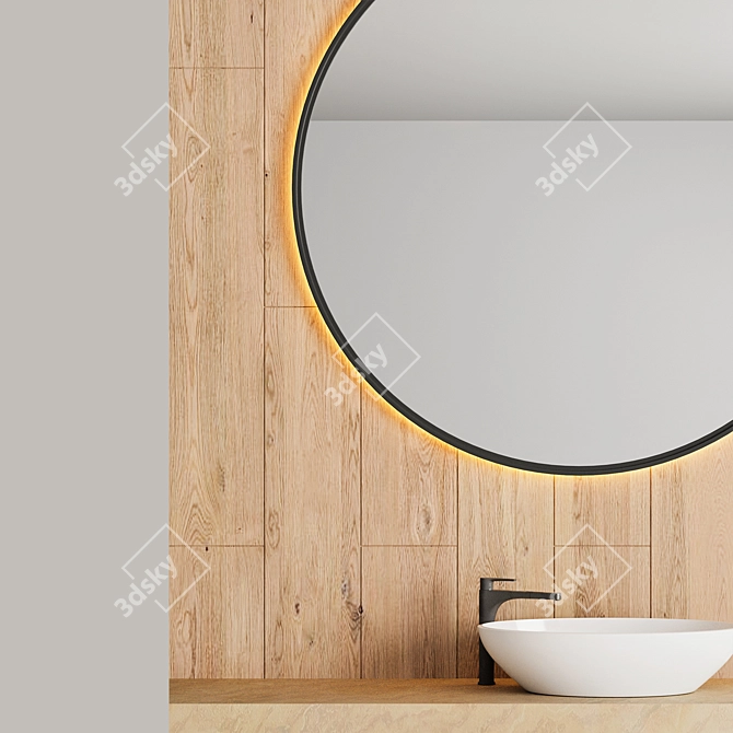 Modern 3D Bathroom Scene Kit 3D model image 8