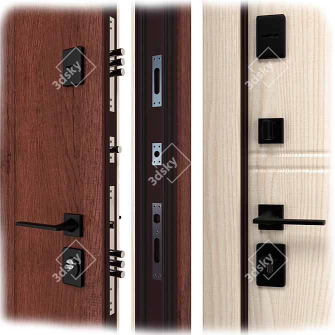  Bulat B-617 Metal Entrance Door 3D model image 2