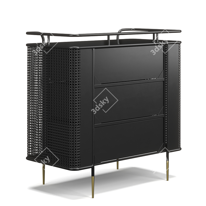 Viennese Mesh Chest Drawer Solution 3D model image 4