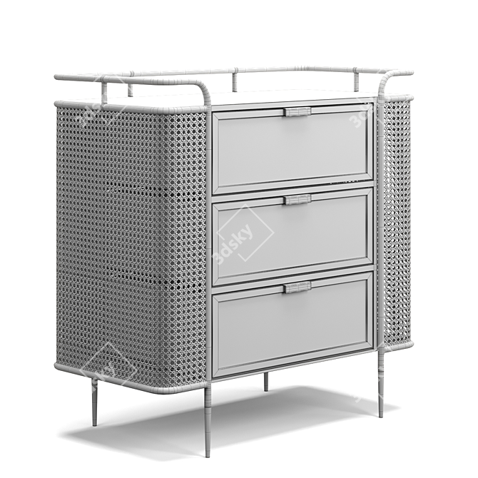 Viennese Mesh Chest Drawer Solution 3D model image 5