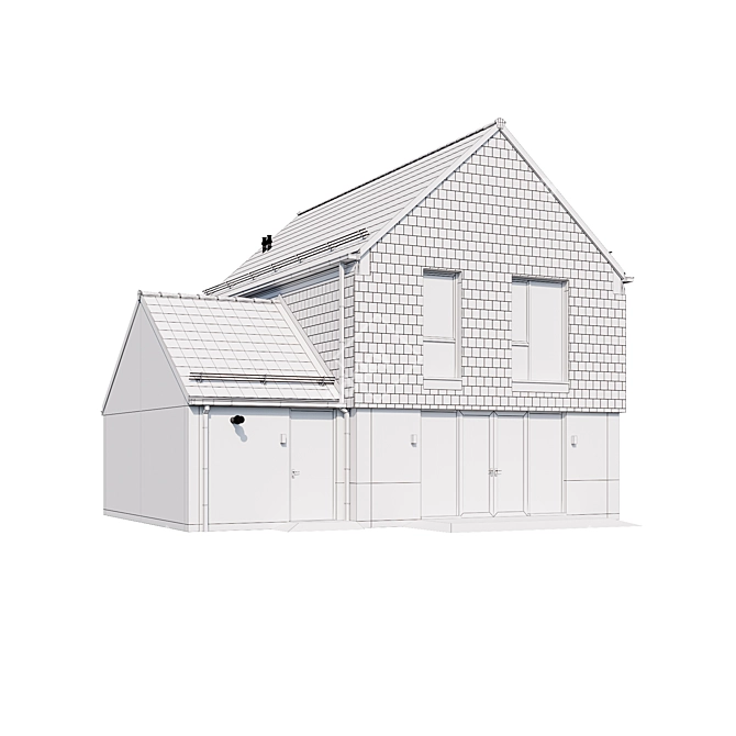 Designer Villa Model Kit 3D model image 5