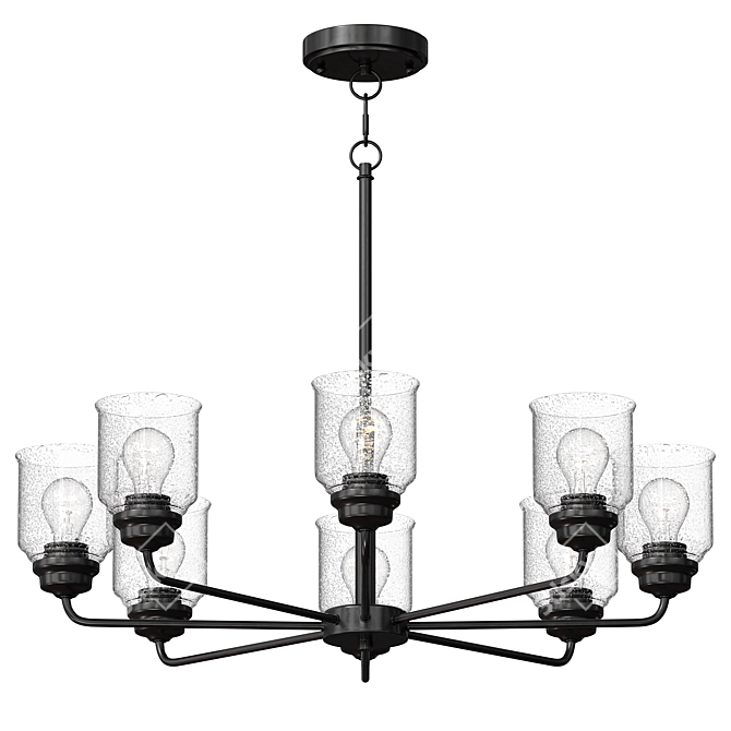 Modern Acadia 8-Light Chandelier 3D model image 1