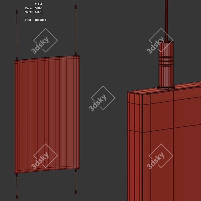 Gradient ARC Wall Panel 3D model image 7