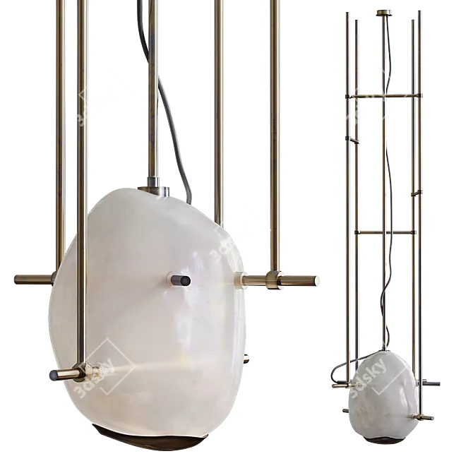 Luxury Vincenzo De Cotiis Chandelier 3D model image 1