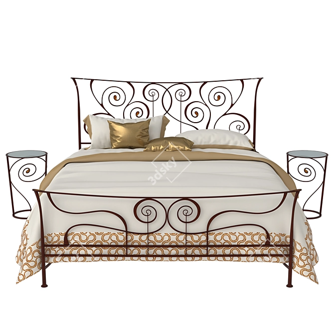 Ciacci Brigitte Bed with 3D Models 3D model image 4