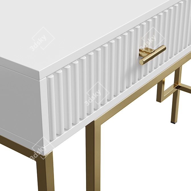 ISIDA Console Set, MDF, Brass Legs 3D model image 4