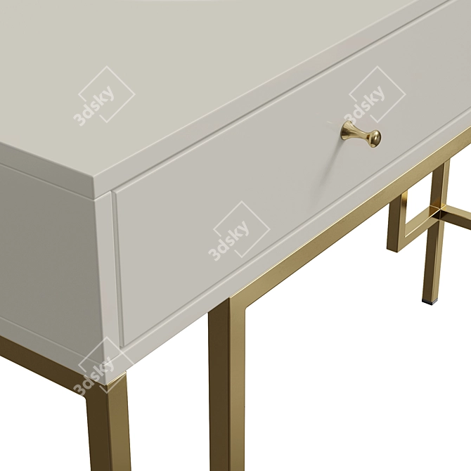 ISIDA Console Set, MDF, Brass Legs 3D model image 12