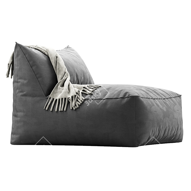 Modern Fabric Garden Armchair Design 3D model image 3