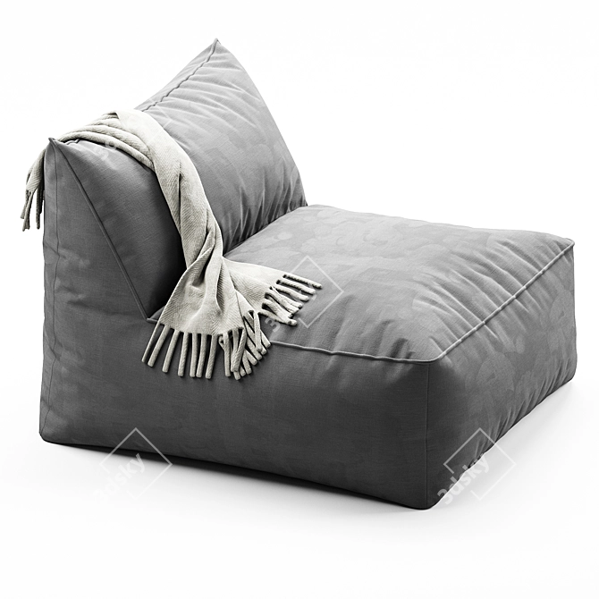 Modern Fabric Garden Armchair Design 3D model image 4