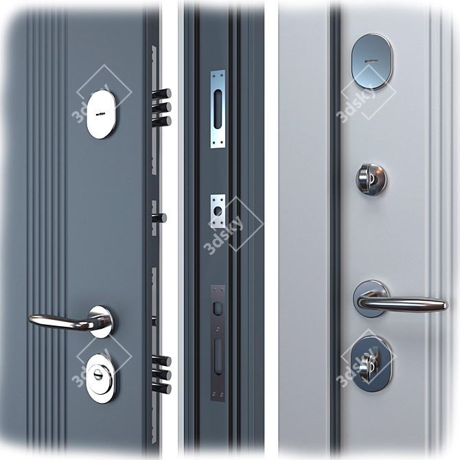  Magnat Bulat Metal Entrance Door 3D model image 2