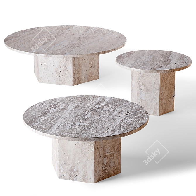Sleek Modernist Coffee Table 3D model image 2