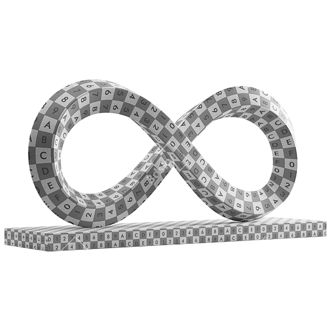 Ethereal Mobius Wood Sculpture 3D model image 6