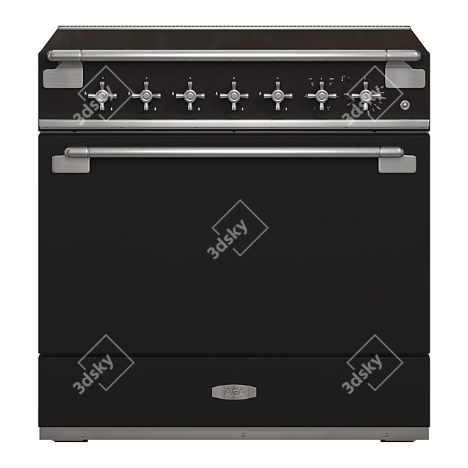 Modern Farmhouse Inspired AGA Range 3D model image 3