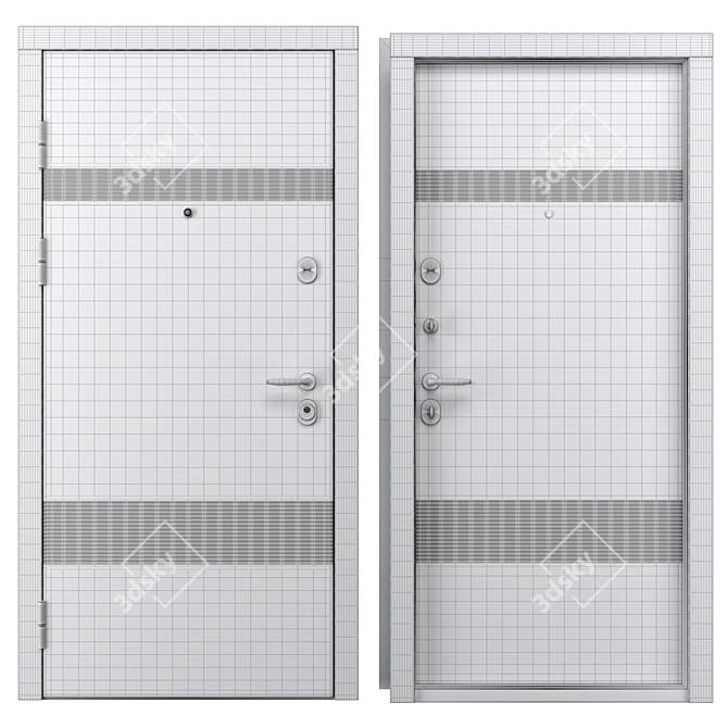 Magnat 518 (Bulat) Steel Entry Door 3D model image 4