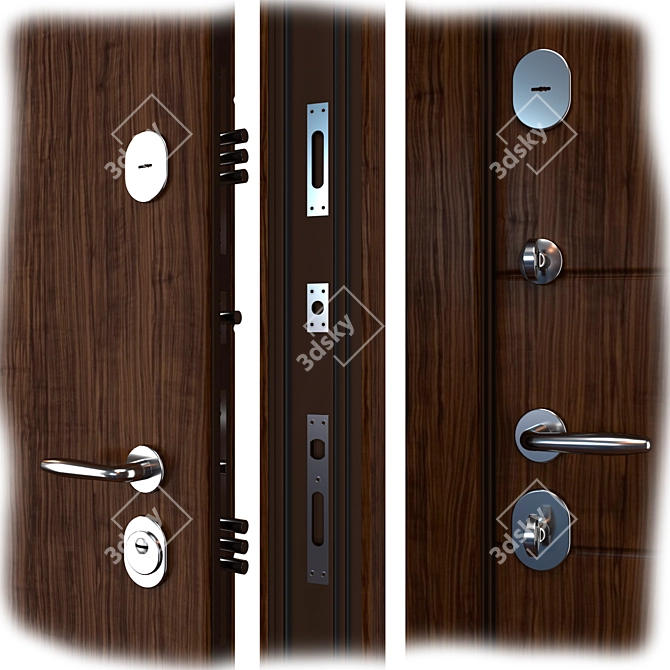  Bulat 156 Metal Entrance Door 3D model image 2